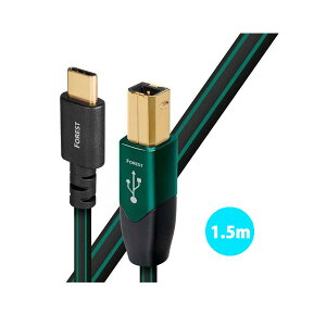 AudioQuest(I[fBINGXg) / USB2 FOREST (1.5m / Type-C to Type-B) I[fBIO[hUSBP[uċxXyV