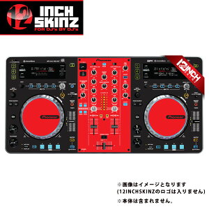 12inch SKINZ / Pioneer XDJ-R1 SKINZ (BLACK/RED) �yXDJ-R1�p�X�L���z�ċx�X�y�V����