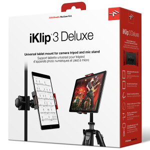 IK Multimedia(アイケーマルチメディア) / iKlip 3 Deluxe - マイクスタンド用マウントホルダー カメラ三脚用マウントホルダー タブレット・ホルダー -