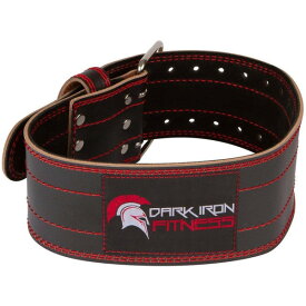 Dark Iron Fitness(ダークアイアンフィットネス) / GENUINE LEATHER WEIGHT LIFTING BELT（S size） 27〜35インチ トレーニングベルト 調整可能バックル ウエイトリフティング 直輸入品