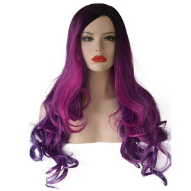 SEIKEA / Long Purple Hair Wig レディース ウィッグ かつら グラデーション パープル 【コスプレ ハロウィン】