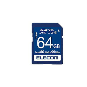 ELECOM ( GR ) / MF-FS064GU13V3R SDXCJ[h 64GBċx݃Z[