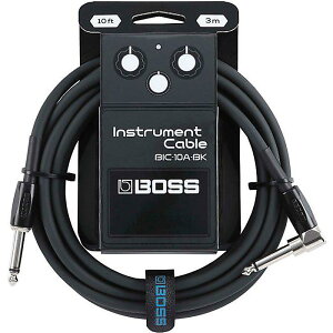 Boss(�{�X) / BIC-10A-BK / 10ft/3m Instrument Cable Black, Straight/Angled �J���[�P�[�u��