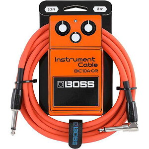 Boss(ボス) / BIC-10A-OR / 10ft/3m Instrument Cable Orange,Straight/Angled カラーケーブル