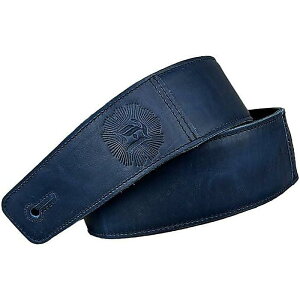 Anthology Gear / The Reticent フレグレインレザーギターストラップ (Seastorm Dark Blue/2インチ幅) エレキギター アコースティックギター ベースギター用夏休みセール