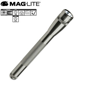Mag-Lite(}OCg) / Mini LED 2-Cell AA Flashlight with Holster (GRAY) nfB[Cg Aiċx݃Z[
