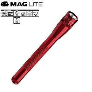 Mag-Lite(�}�O���C�g) / Mini LED 2-Cell AA Flashlight with Holster (RED) �n���f�B�[���C�g ���A���i�ċx�X�y�V����