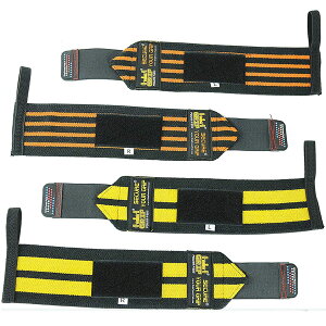Grip Power Pads / Deluxe Wrist Wraps �iOrange��Yellow�j 13�C���` ���X�g���b�v 1�y�A2�Z�b�g ���A���i�ċx�X�y�V����