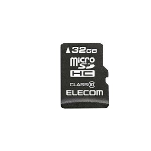 ELECOM ( GR ) / MF-MSD032GC10R MicroSDHCJ[h 32GBċx݃Z[