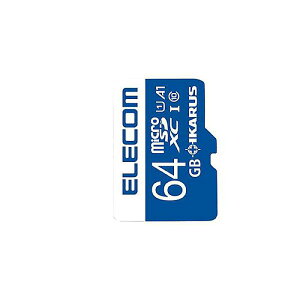 ELECOM ( GR ) / MF-MS064GU11IKA MicroSDXCJ[h 64GBċx݃Z[