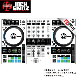 12inch SKINZ / Native Instruments Kontrol S4 MK3 Skinz (White/Black) �yKontrol S4 MK3 �p�X�L���z�ċx�X�y�V����