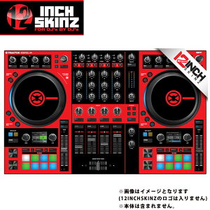 12inch SKINZ / Native Instruments Kontrol S4 MK3 Skinz (Red/Black) �yKontrol S4 MK3 �p�X�L���z�ċx�X�y�V����