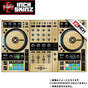 12inch SKINZ / Native Instruments Kontrol S4 MK3 Skinz Metallics (Brushed Gold) �yKontrol S4 MK3 �p�X�L���z�ċx�X�y�V����
