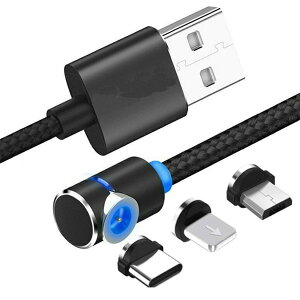 BackBurn / IndestructiCable 2.0 (BLACK / 2m) - Lightning, Type C, Micro USB ϊ\ USB[dpP[u -ċx݃Z[