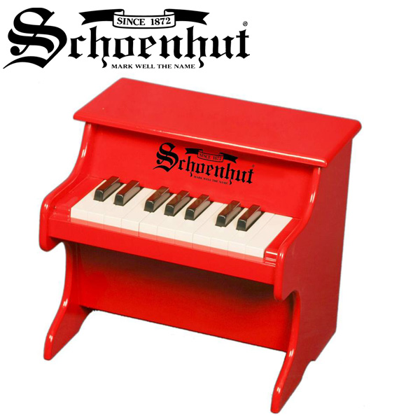 お子様向け 18鍵トイピアノ 買収 Schoenhut My First Piano トイピアノ 国内正規品 18鍵盤 シェーンハット Red 高い素材
