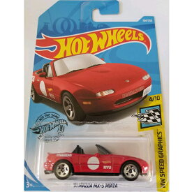Hot Wheels(ホットウィール) / 2019 Hw Speed Graphics '91 Mazda MX-5 Miata 184/250 Red / マツダ ミアータ ロードスター ミニカー 【輸入品】