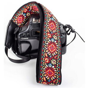 Art Tribute / Red Woven Vintage Camera Strap for All DSLR Camera �J�����X�g���b�v�ċx�X�y�V����