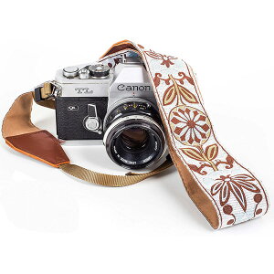 Art Tribute / White Woven Vintage Camera Strap for All DSLR Camera �J�����X�g���b�v�ċx�X�y�V����