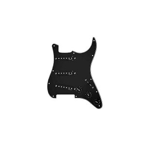 FISHMAN ( �t�B�b�V���}�� ) / Fluence Loaded Pickguard - 3 Single Width Pickup Strat Black�ċx�X�y�V����