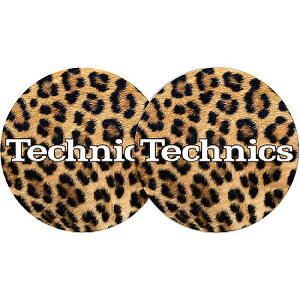 Technics(�e�N�j�N�X) / Leopard (���I�p�[�h��) 2x Slipmats - �X���b�v�}�b�g (2��/1�y�A) -�ċx�݃Z�[��