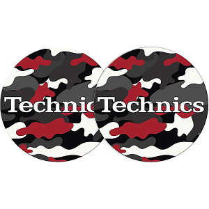 Technics(�e�N�j�N�X) / Army Black-Red (���ʕ�) 2x Slipmats - �X���b�v�}�b�g (2��/1�y�A) -