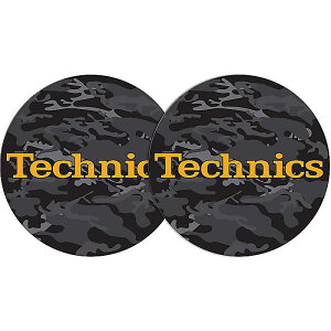 Technics(�e�N�j�N�X) / Army Black-Orange (���ʕ�) 2x Slipmats - �X���b�v�}�b�g (2��/1�y�A) -