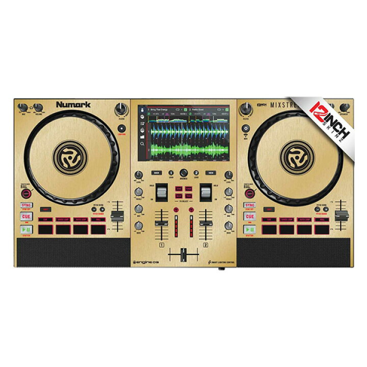楽天市場】12inch SKINZ / Numark Mixstream Skinz (GOLD-BRUSH 