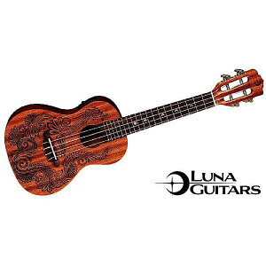 LUNA GUITARS ( ���i�M�^�[�Y ) / Uke Henna Dragon Mahogany Concert w/Pre�ċx�X�y�V����