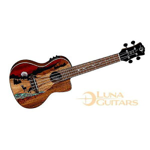 LUNA GUITARS ( iM^[Y ) / Uke Vista Deer Concert w/Preamp  GigbagċxXyV