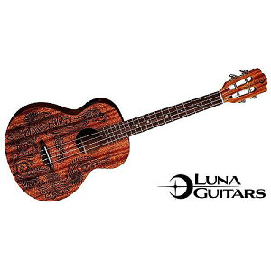 LUNA GUITARS ( ���i�M�^�[�Y ) / Uke Henna Dragon Mahogany Baritone w/Pre�ċx�X�y�V����