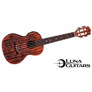 LUNA GUITARS ( iM^[Y ) / Uke Henna Dragon Mahogany Tenor w/Preampċx݃Z[