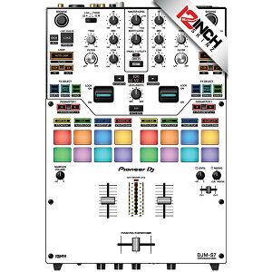12inch SKINZ / WHT/BLK / Pioneer DJM-S7�p �X�L���ċx�X�y�V����