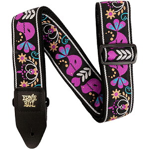 ErnieBall(A[j[{[) / Jacquard Guitar Strap / Purple Bird Lupin / M^[Xgbv yAizċxXyV