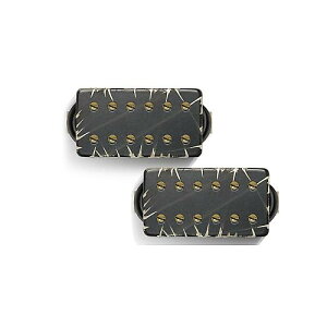Bare Knuckle Pickups ( xAibNsbNAbvX ) / Aftermath Set Black Battleworn/Gold Screws 50mmċxXyV
