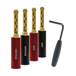 AudioQuest(I[fBINGXg) / SureGrip 100 Banana Xs[J[RlN^ S[h 12Zbg [SGBAN10012G]ċxXyV