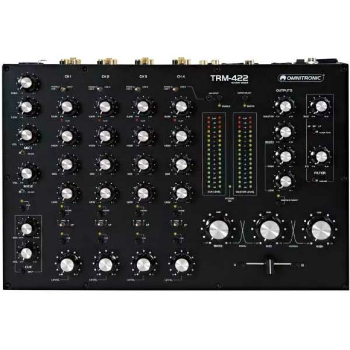 楽天市場】Omnitronic(オムニトロニック) / TRM-422/4チャンネルDJ用 