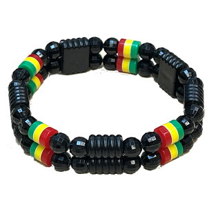 ���X�^�J���[�u���X���b�g�@2 Tier Rasta Bracelet / Roots & Culture(���[�c�A���h�J���`���[)�h�V�̓� �Z�[��