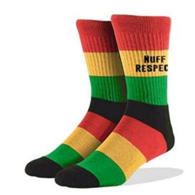 "Nuff Respect"文字入り 靴下 Nuff Respect - Socks / RIDDIM DRIVEN CLOTHINGハロウィーンセール/ハロウィングッズ