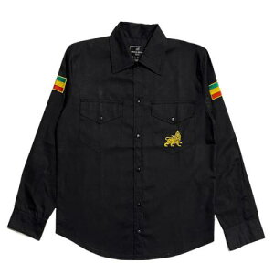 RD���C�I�� �E�[�u���V���c �u���b�N (���f�B�[�X/2XL�T�C�Y) RD Lion Black Woven Shirt (LS) / RIDDIM DRIVEN(���f�B���h������)�n���E�B�[���Z�[��/�n���E�B���O�b�Y