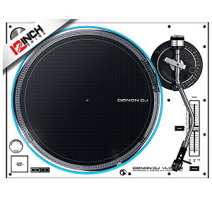 12inch SKINZ / Denon VL12 Prime Turntable SKINZ (White Black) yA yVL12 Prime pXLz