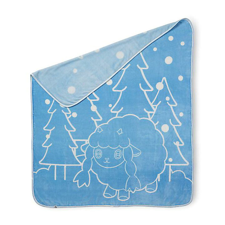 楽天市場 Pokemon Center ポケモンセンター Together For The Holidays Fleece Throw ウールーが描かれたフリースブランケット ミュージックハウス フレンズ