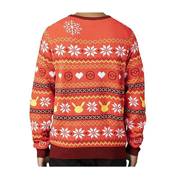 楽天市場】Pikachu Holiday Friend Red Knit Sweater - Adult 