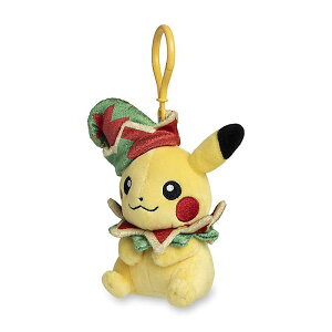 Pikachu Pok mon Holiday Workshop Plush Key Chain / �s�J�`���E�@�L�[�`�F�[�� / Pokemon Center(�|�P�����Z���^�[)�n���E�B�[���Z�[��/�n���E�B���O�b�Y