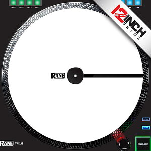 12inch SKINZ / Control Disc Rane([) Twelve MK1 & MK2 OEM (SINGLE) - Cue Colors (OEMTWELVECUE-12INCH-WHT-SMOOTH) [zCg]@(Radial Lines (Traditional Grip)) Z[