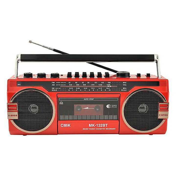 楽天市場】Cmik mk 132 ポータブルレトロレコーダー80年代ラジカセ 
