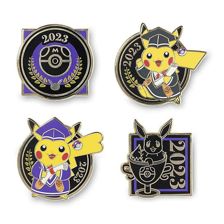 楽天市場】ポケモンピンバッジ ボックスセット (4個セット) 2023年卒業 