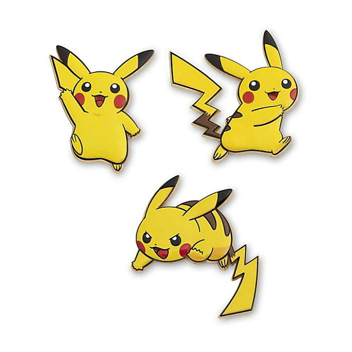 楽天市場】ピカチュウ ピンバッジ ピンズ ギフトボックス入り (3個 