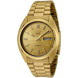 SEIKO(セイコー) Men's SNXS80K 5 Automatic Gold Dial Gold-Tone Stainless Steel新生活応援