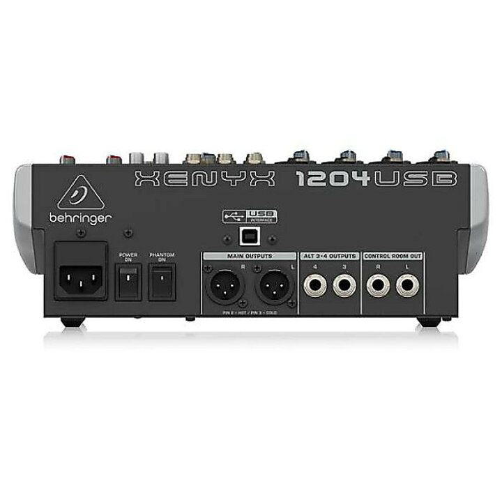 楽天市場】BEHRINGER ( ベリンガー ) / XENYX 1204USB 8ch アナログ 