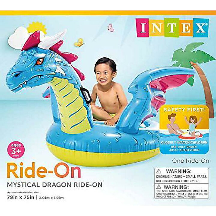楽天市場】Intex / ドラゴン 龍 ライドオン / 浮き輪 フロート 海 